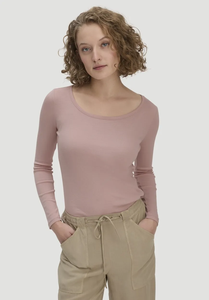 hessnatur Softrib Longsleeve Fitted aus Bio-Baumwolle und TENCEL™ Modal von|Damen Shirts & Tops