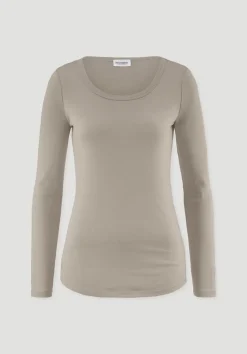 hessnatur Softrib Longsleeve Fitted aus Bio-Baumwolle und TENCEL™ Modal von|Damen Shirts & Tops|T-Shirts