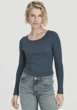 hessnatur Softrib Longsleeve Fitted aus Bio-Baumwolle und TENCEL™ Modal von|Damen Shirts & Tops|T-Shirts