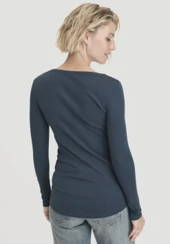 hessnatur Softrib Longsleeve Fitted aus Bio-Baumwolle und TENCEL™ Modal von|Damen Shirts & Tops|T-Shirts