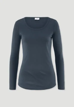 hessnatur Softrib Longsleeve Fitted aus Bio-Baumwolle und TENCEL™ Modal von|Damen Shirts & Tops|T-Shirts