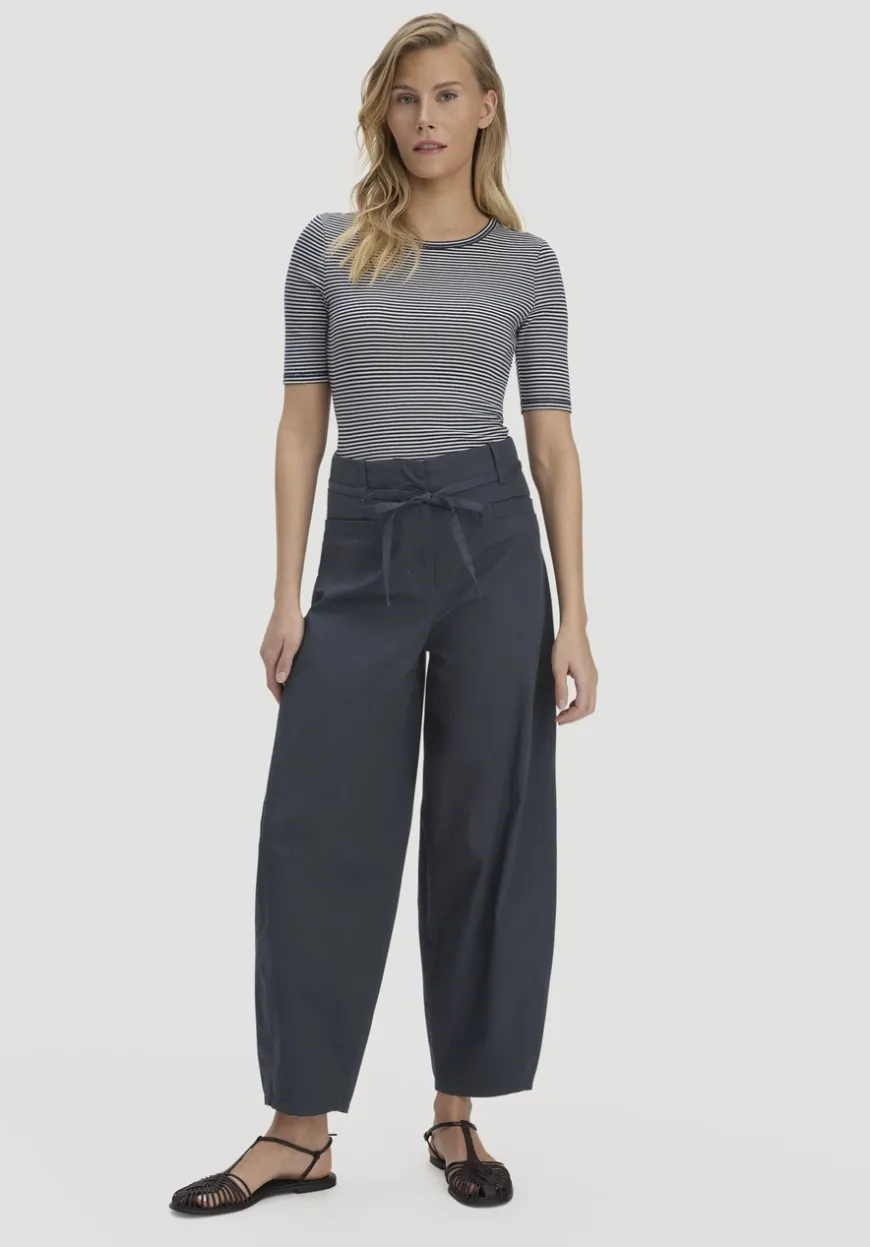 hessnatur Softrib Streifen T-Shirt Fitted aus Bio-Baumwolle und TENCEL™ Modal von|Damen Shirts & Tops