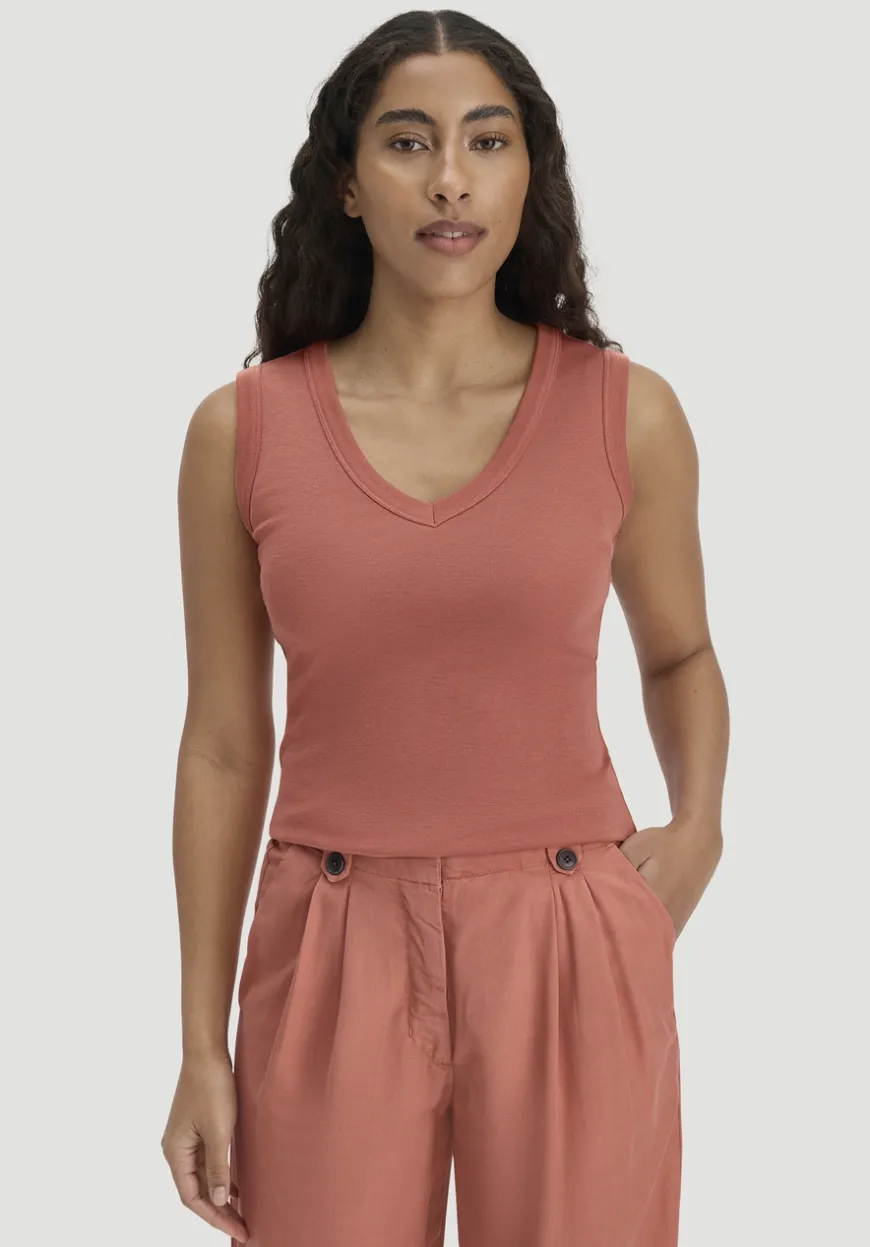 hessnatur Softrib Top Fitted aus Bio-Baumwolle und TENCEL™ Modal von|Damen Shirts & Tops