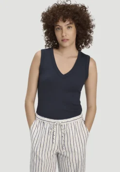 hessnatur Softrib Top Fitted aus Bio-Baumwolle und TENCEL™ Modal von|Damen Shirts & Tops