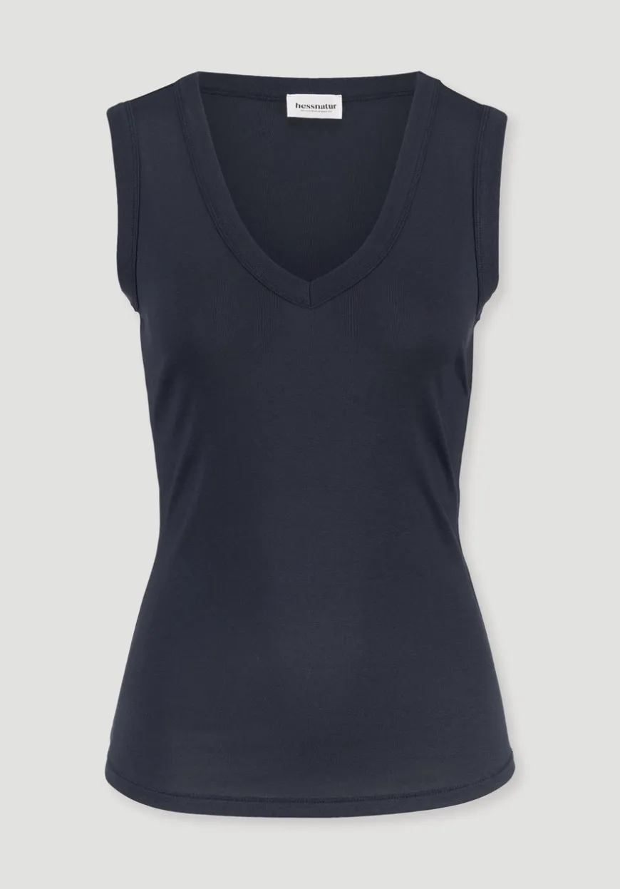 hessnatur Softrib Top Fitted aus Bio-Baumwolle und TENCEL™ Modal von|Damen Shirts & Tops