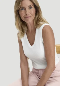 hessnatur Softrib Top Fitted aus Bio-Baumwolle und TENCEL™ Modal von|Damen Shirts & Tops