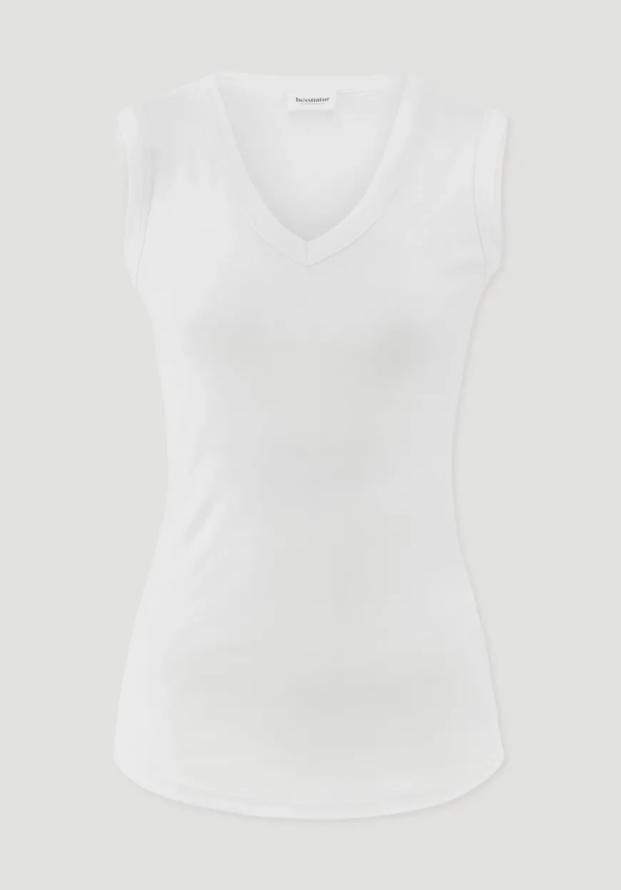 hessnatur Softrib Top Fitted aus Bio-Baumwolle und TENCEL™ Modal von|Damen Shirts & Tops