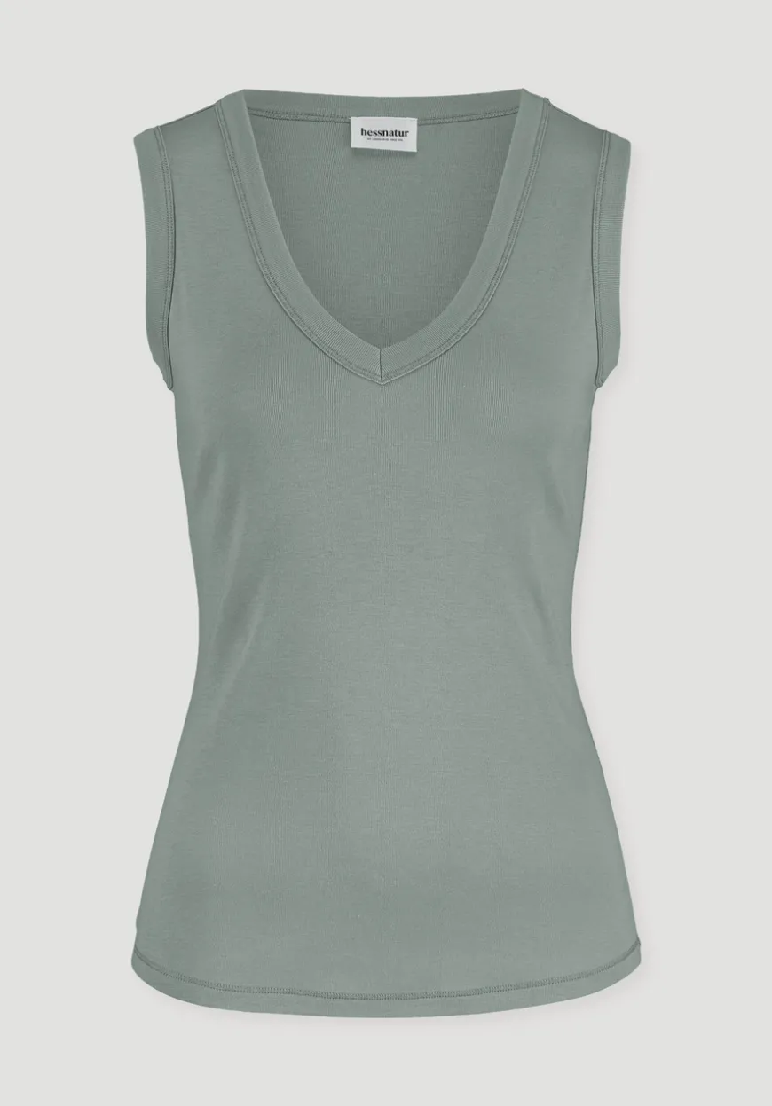 hessnatur Softrib Top Fitted aus Bio-Baumwolle und TENCEL™ Modal von|Damen Shirts & Tops