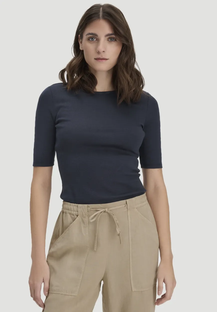 hessnatur Softrib T-Shirt Fitted aus Bio-Baumwolle und TENCEL™ Modal von|Damen Shirts & Tops|T-Shirts