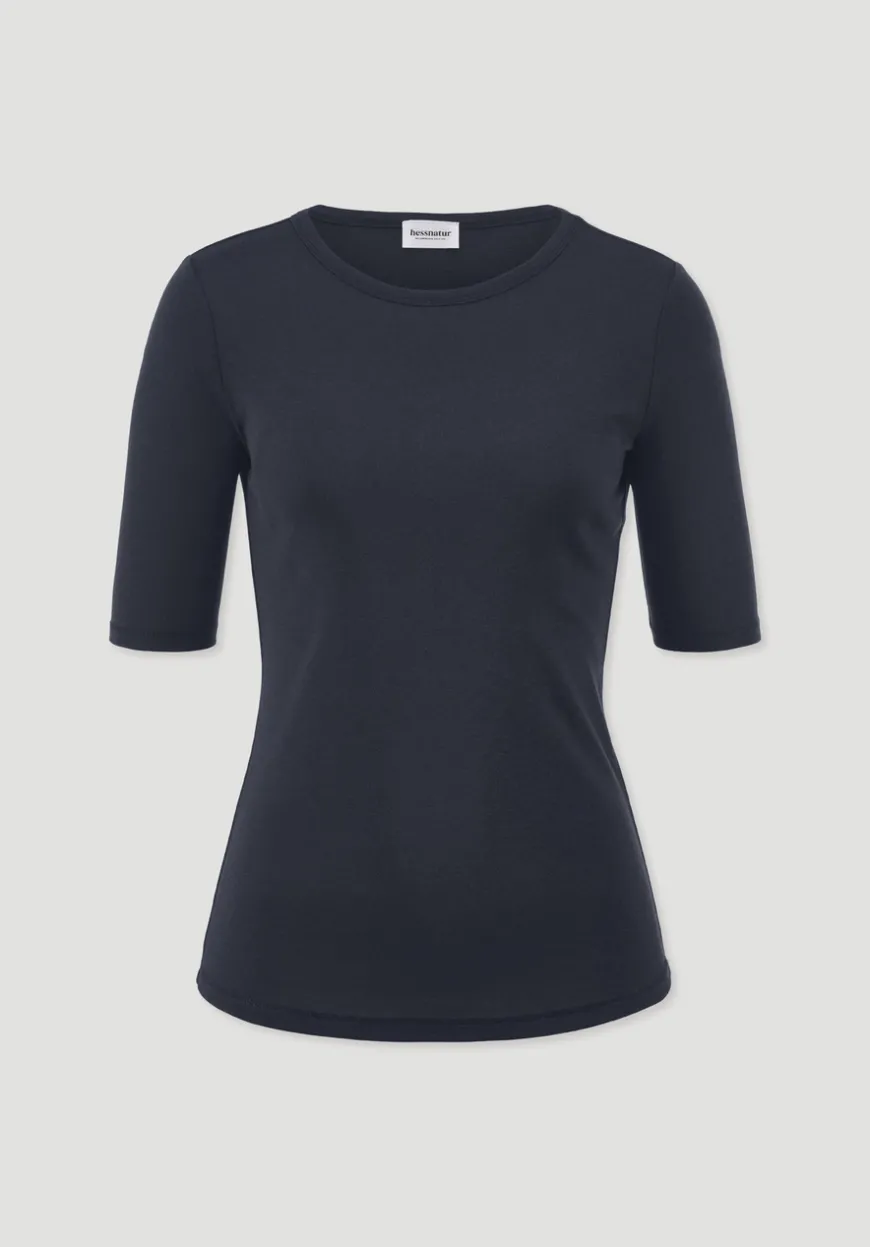 hessnatur Softrib T-Shirt Fitted aus Bio-Baumwolle und TENCEL™ Modal von|Damen Shirts & Tops|T-Shirts