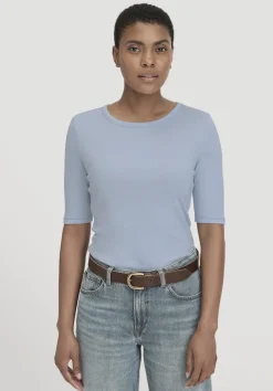 hessnatur Softrib T-Shirt Fitted aus Bio-Baumwolle und TENCEL™ Modal von|Damen Shirts & Tops|T-Shirts