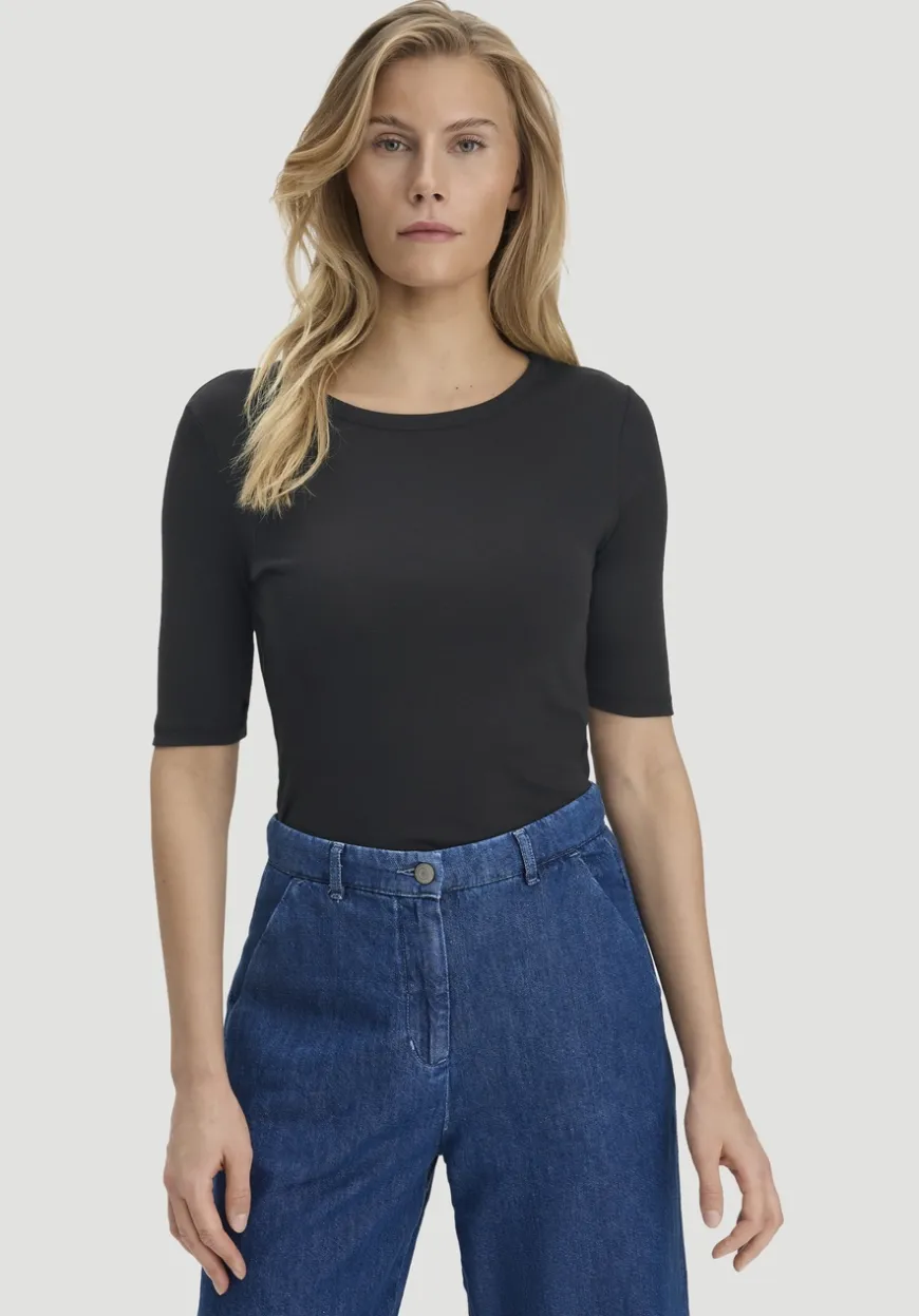 hessnatur Softrib T-Shirt Fitted aus Bio-Baumwolle und TENCEL™ Modal von|Damen Shirts & Tops|T-Shirts