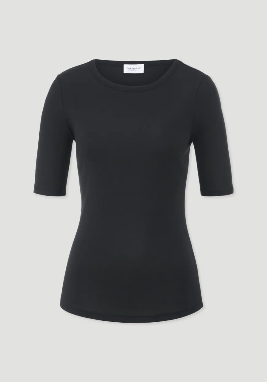 hessnatur Softrib T-Shirt Fitted aus Bio-Baumwolle und TENCEL™ Modal von|Damen Shirts & Tops|T-Shirts
