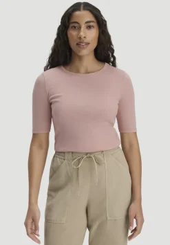 hessnatur Softrib T-Shirt Fitted aus Bio-Baumwolle und TENCEL™ Modal von|Damen Shirts & Tops