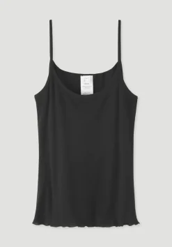 hessnatur Spaghetti Top Fitted WARM TOUCH aus Bio-Merinowolle und TENCEL™ Lyocell von|Damen Merino-Funktionswäsche|Merino-Funktionswäsche
