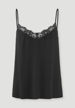 hessnatur Spaghetti Top PURE SENSE LACE aus TENCEL™ Modal von|Damen Unterhemden|Unterhemden
