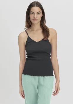 hessnatur Spaghetti Top V-Neck im 2er-Pack PURE COTTON aus reiner Bio-Baumwolle von|Damen Unterhemden|Unterhemden