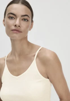 hessnatur Spaghetti Top V-Neck im 2er-Pack PURE COTTON aus reiner Bio-Baumwolle von|Damen Unterhemden|Unterhemden