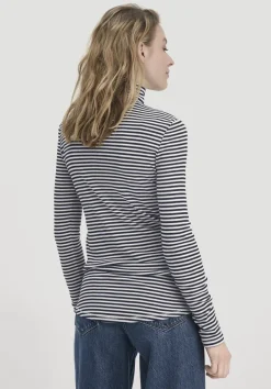 hessnatur Streifen Softrib Longsleeve Fitted aus Bio-Baumwolle und Modal von|Damen Shirts & Tops|T-Shirts