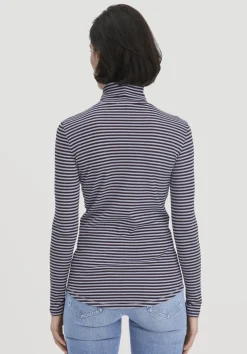 hessnatur Streifen Softrib Longsleeve Fitted aus Bio-Baumwolle und Modal von|Damen Shirts & Tops|T-Shirts
