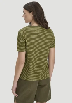 hessnatur Streifen T-Shirt Relaxed aus Leinen mit reiner Bio-Baumwolle von|Damen Shirts & Tops