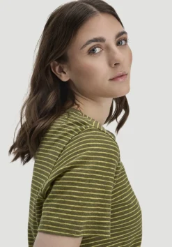 hessnatur Streifen T-Shirt Relaxed aus Leinen mit reiner Bio-Baumwolle von|Damen Shirts & Tops
