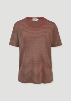 hessnatur Streifen T-Shirt Relaxed aus Leinen mit reiner Bio-Baumwolle von|Damen Shirts & Tops