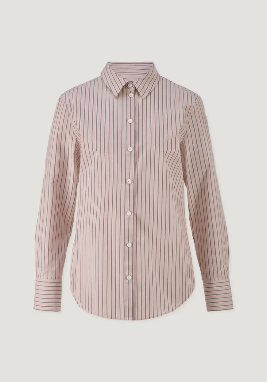 hessnatur Streifenbluse Regular aus reiner Bio-Baumwolle von|Damen Blusen