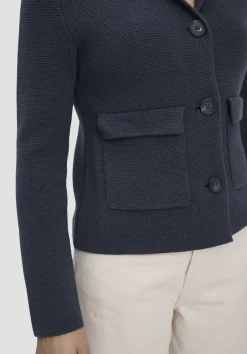 hessnatur Strick Blazer Regular aus Bio-Baumwolle mit Merinowolle von|Damen Blazer
