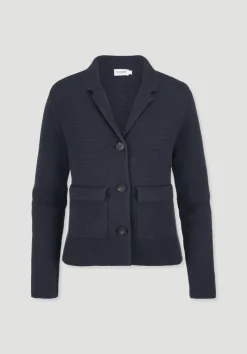 hessnatur Strick Blazer Regular aus Bio-Baumwolle mit Merinowolle von|Damen Blazer