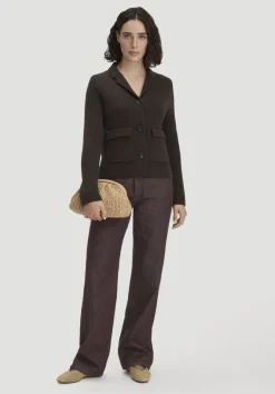 hessnatur Strick Blazer Regular aus Bio-Baumwolle mit Merinowolle von|Damen Blazer