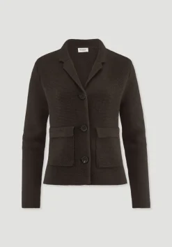 hessnatur Strick Blazer Regular aus Bio-Baumwolle mit Merinowolle von|Damen Blazer