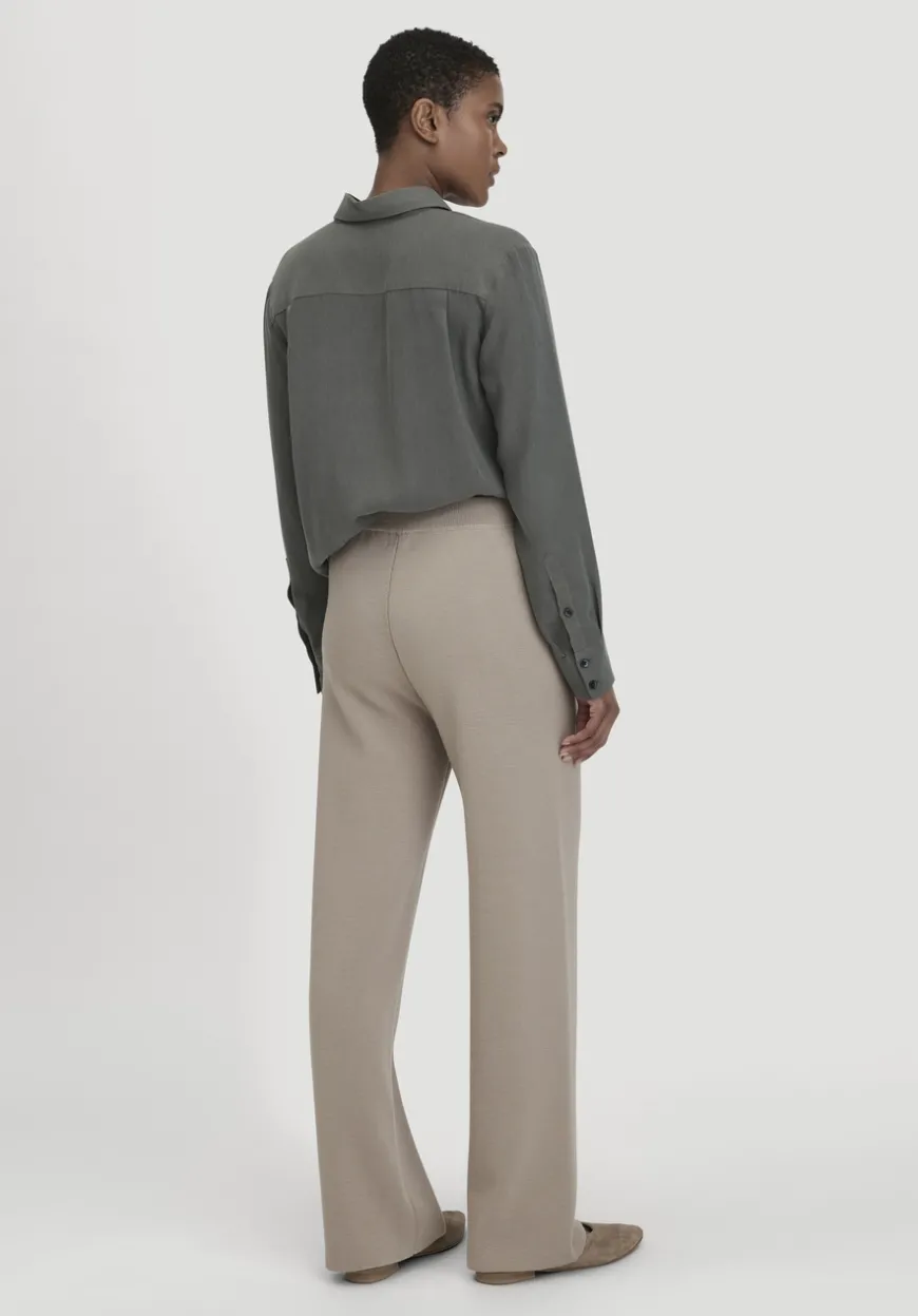 hessnatur Strick Hose Relaxed aus Bio-Merinowolle und Bio-Baumwolle von|Damen Hosen & Shorts