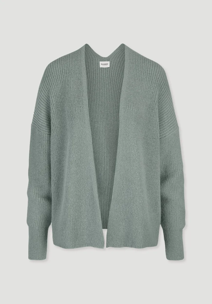 hessnatur Strick Jacke Oversize aus reinem Alpaka von|Damen Strickjacken
