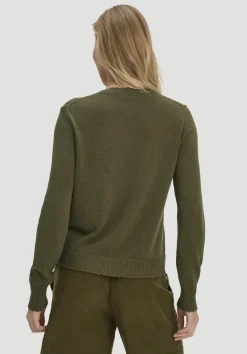 hessnatur Strick Jacke Regular aus Leinen mit Bio-Baumwolle und LENZING™ ECOVERO von|Damen Strickjacken