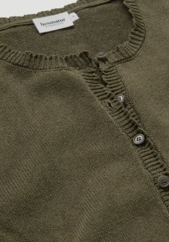 hessnatur Strick Jacke Regular aus Leinen mit Bio-Baumwolle und LENZING™ ECOVERO von|Damen Strickjacken