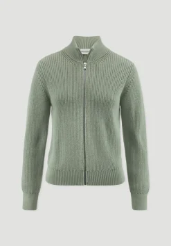 hessnatur Strick Jacke Regular aus reiner Bio-Baumwolle von|Damen Strickjacken|Strick