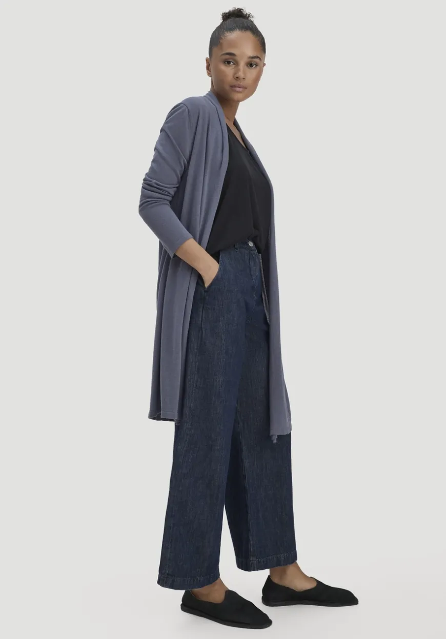 hessnatur Strick Jacke Regular aus TENCEL™ Lyocell und Bio-Baumwolle von|Damen Strickjacken