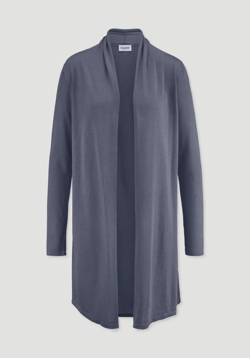 hessnatur Strick Jacke Regular aus TENCEL™ Lyocell und Bio-Baumwolle von|Damen Strickjacken