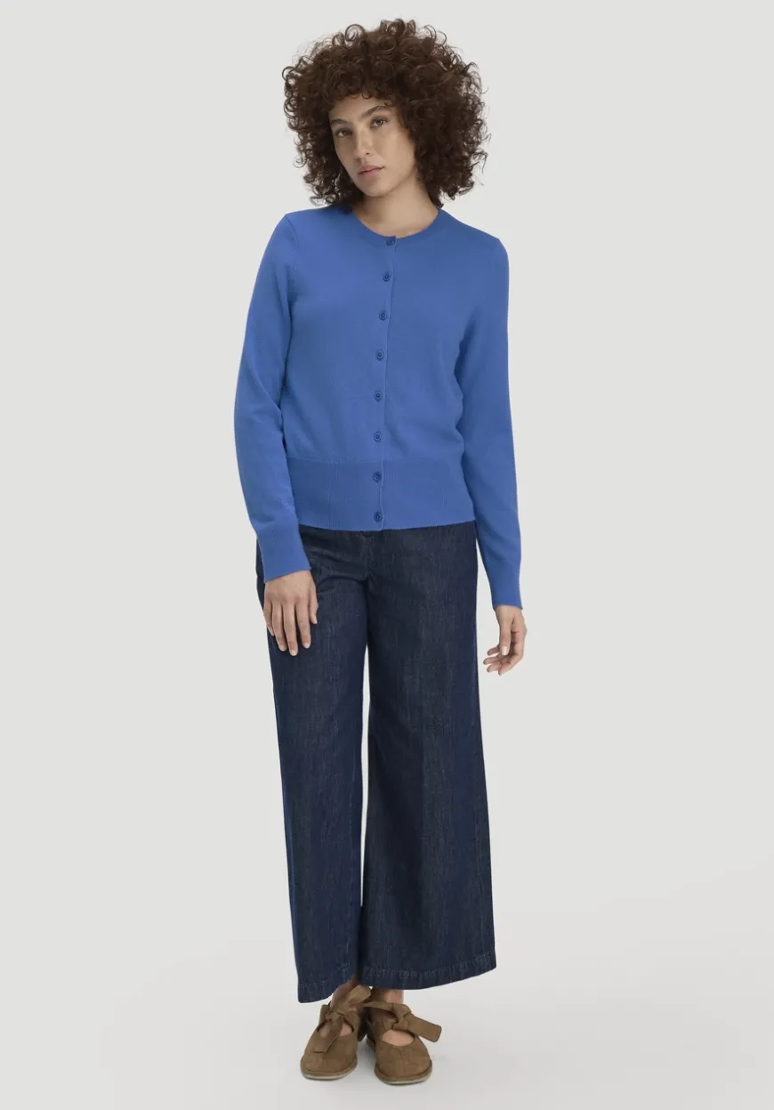 hessnatur Strick Jacke Regular BETTER RECYCLING aus reinem Cashmere von|Damen Strickjacken