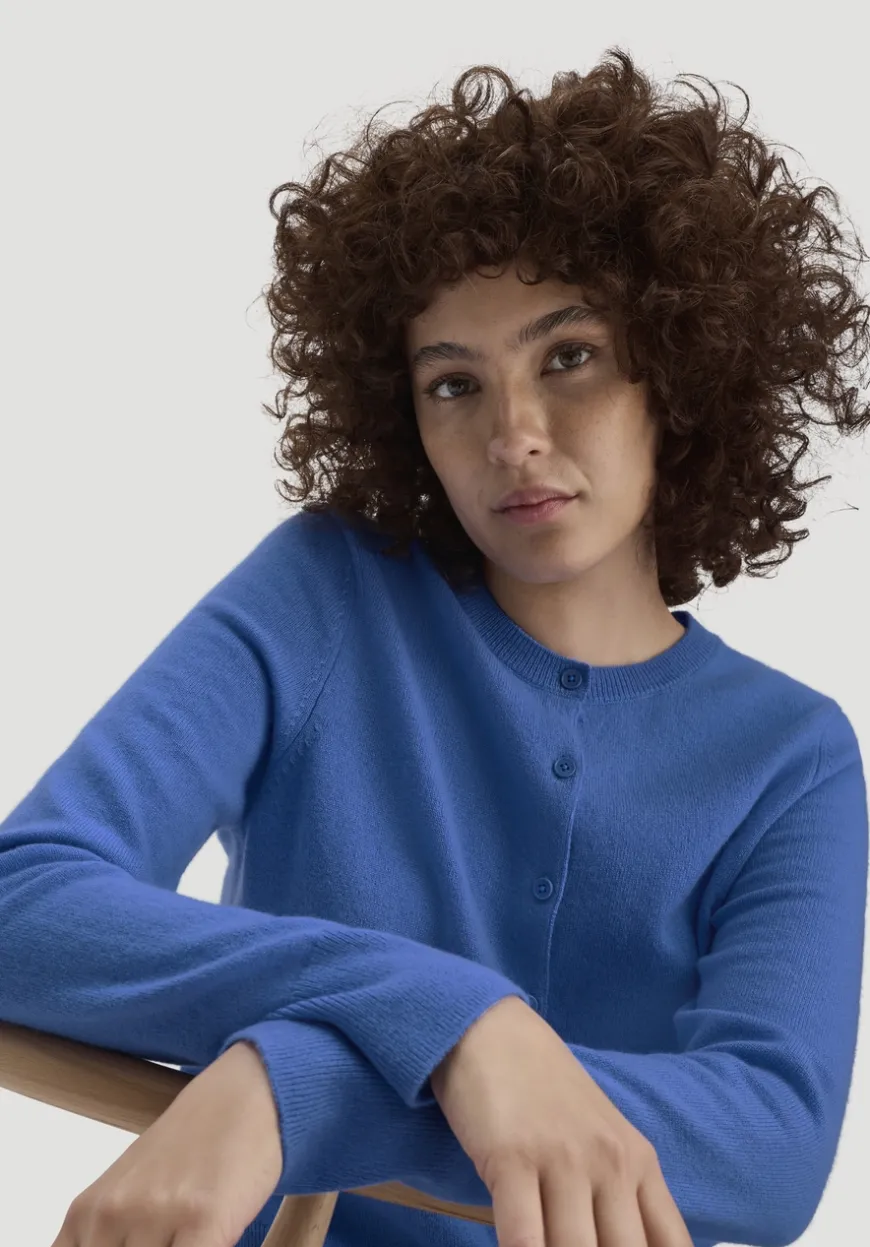 hessnatur Strick Jacke Regular BETTER RECYCLING aus reinem Cashmere von|Damen Strickjacken