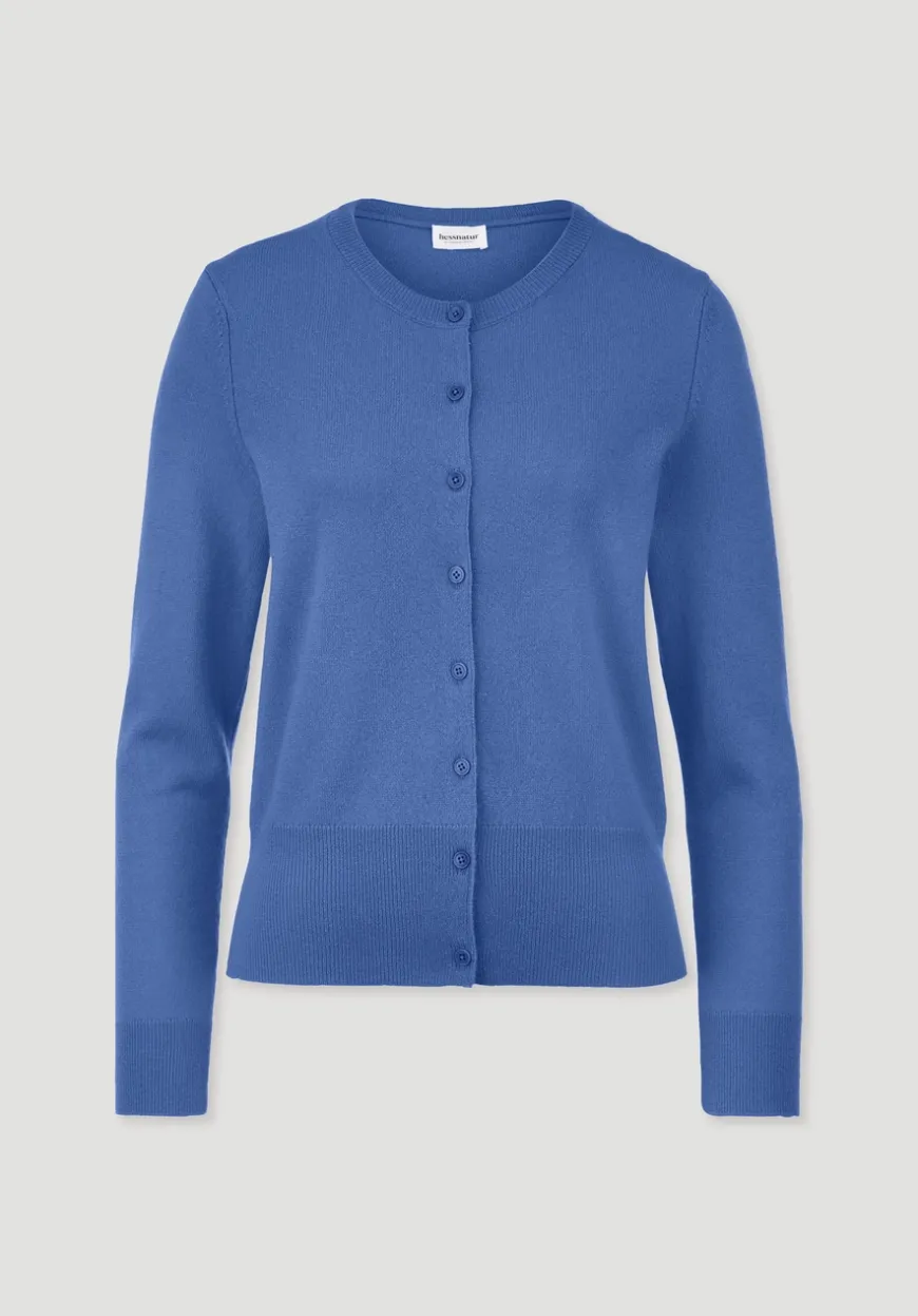 hessnatur Strick Jacke Regular BETTER RECYCLING aus reinem Cashmere von|Damen Strickjacken