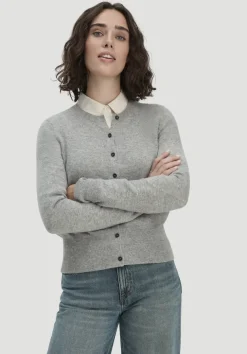 hessnatur Strick Jacke Regular BETTER RECYCLING aus reinem Cashmere von|Damen Strickjacken