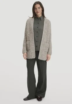 hessnatur Strick Jacke Relaxed aus Alpaka mit Bio-Baumwolle von|Damen Strickjacken