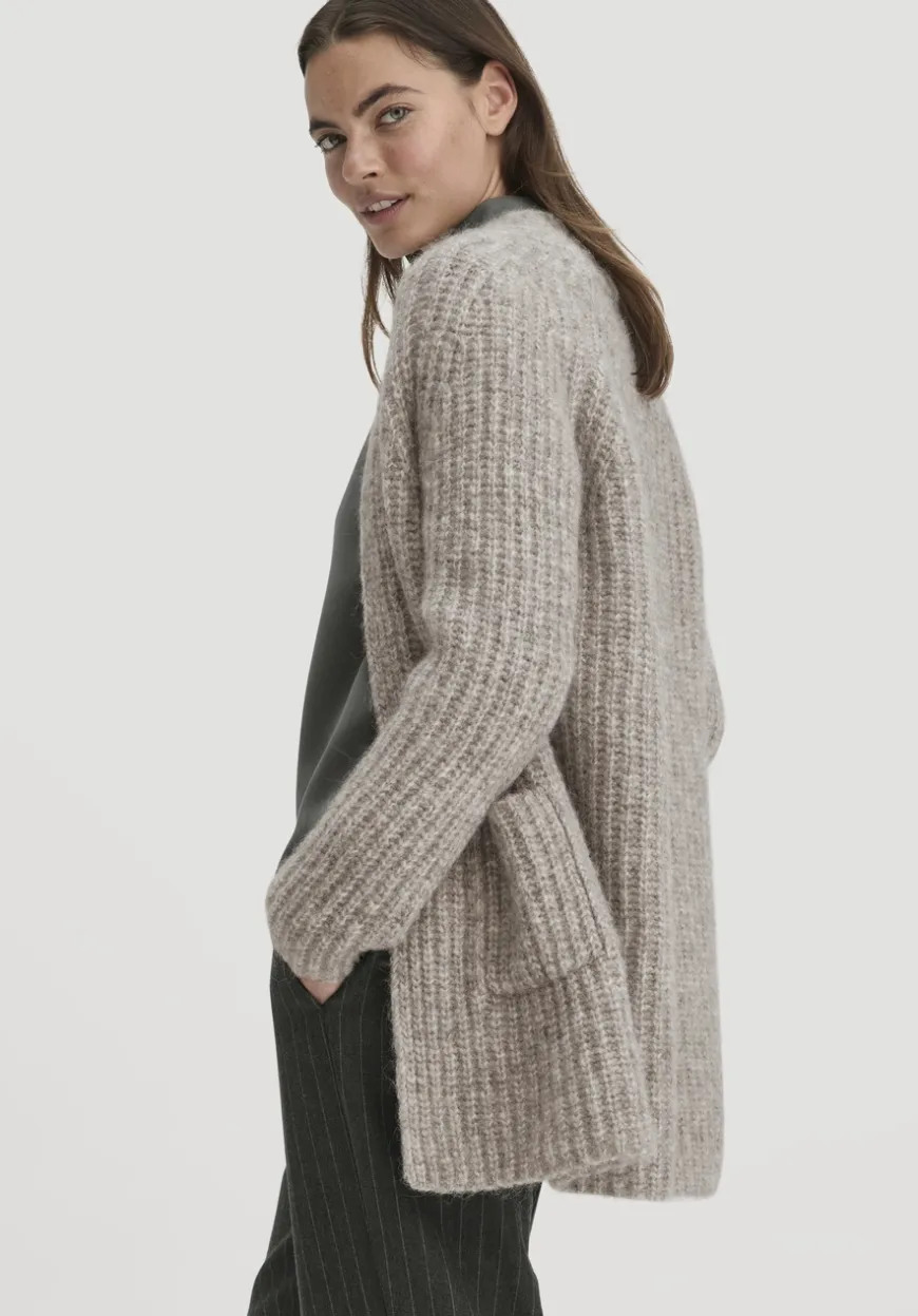 hessnatur Strick Jacke Relaxed aus Alpaka mit Bio-Baumwolle von|Damen Strickjacken