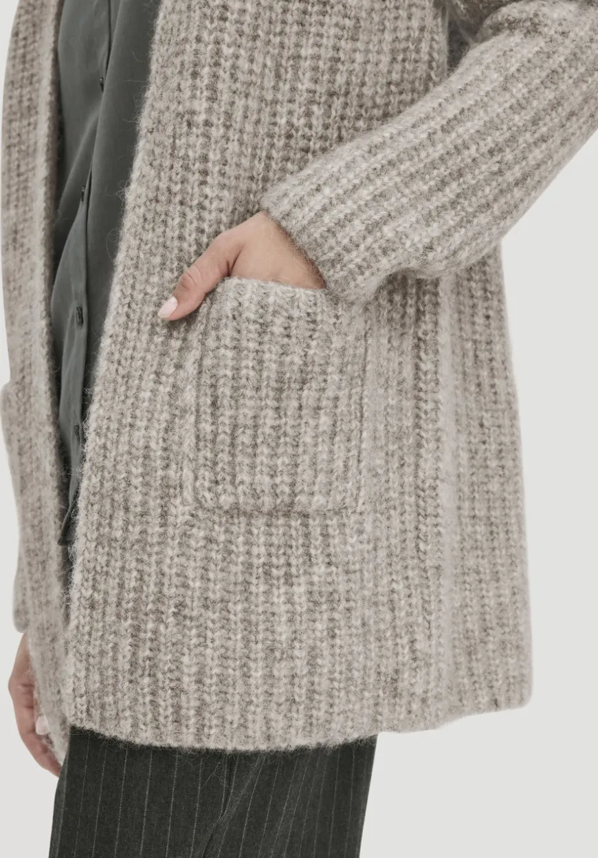 hessnatur Strick Jacke Relaxed aus Alpaka mit Bio-Baumwolle von|Damen Strickjacken