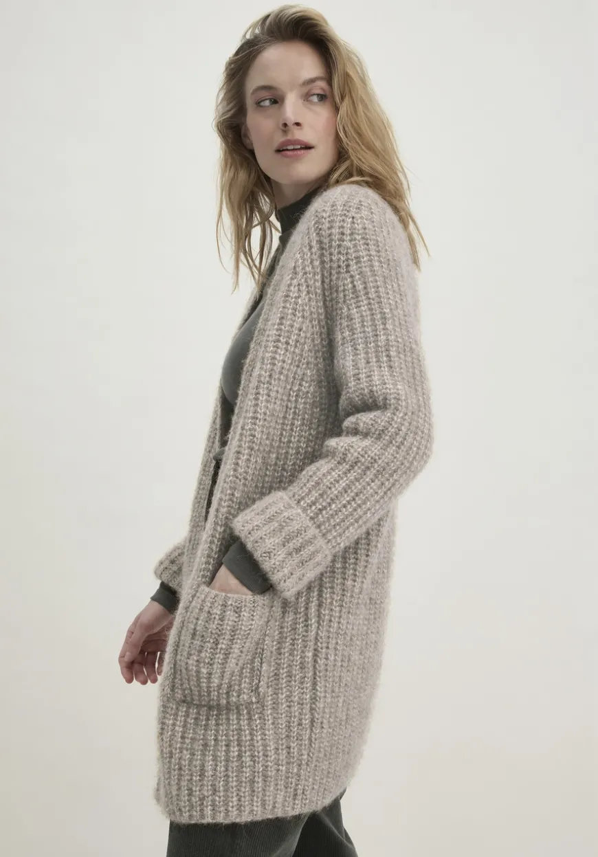 hessnatur Strick Jacke Relaxed aus Alpaka mit Bio-Baumwolle von|Damen Strickjacken