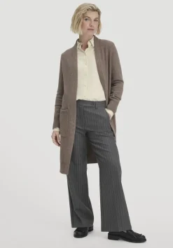 hessnatur Strick Jacke Relaxed aus Bio-Merinowolle mit Bio-Baumwolle von|Damen Strickjacken