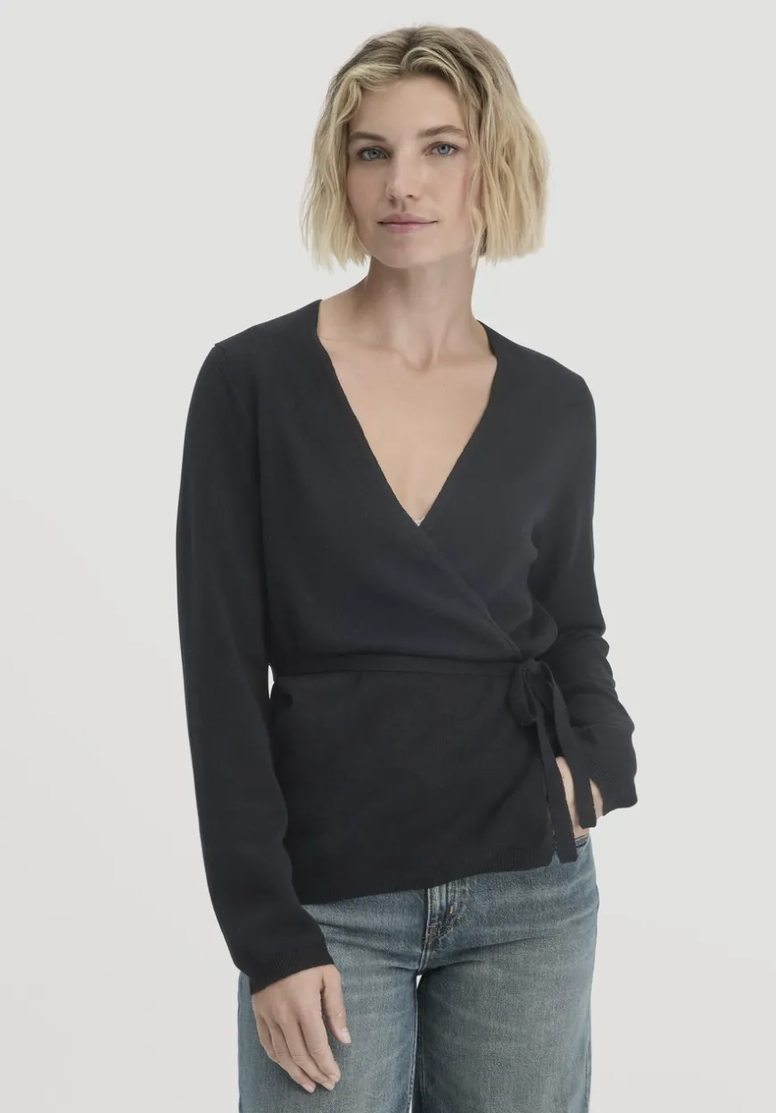 hessnatur Strick Jacke Relaxed aus Bio-Merinowolle mit Cashmere von|Damen Strickjacken