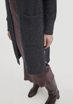 hessnatur Strick Jacke Relaxed aus Bio-Merinowolle mit Bio-Baumwolle von|Damen Strickjacken
